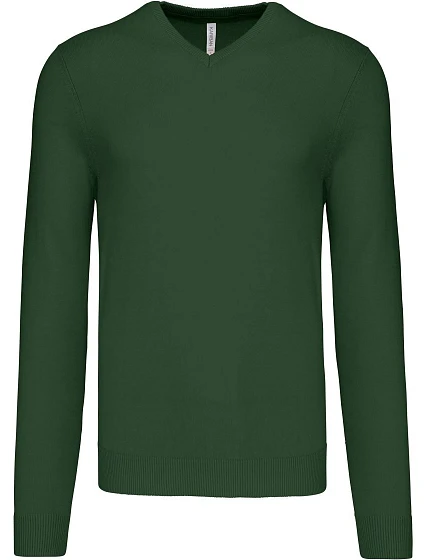 Kariban K 965 Pánský svetr s výstřihem do V 20.K965 forest green Kariban K 965 Pánský svetr s výstřihem do V 20.K965 forest green