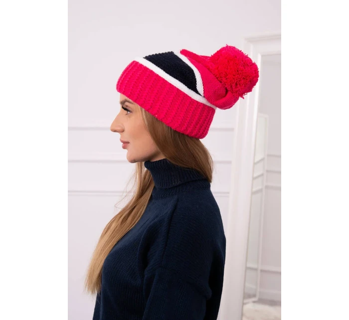 Kinga dámská čepice K297 pink model 18751281 - K-Fashion Kinga dámská čepice K297 pink model 18751281 - K-Fashion
