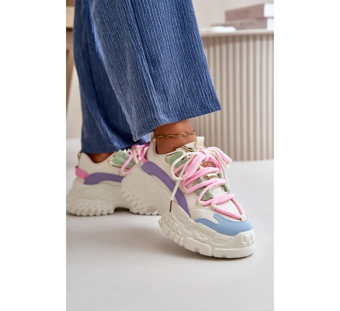 Dámské tenisky na masivní podrážce multikolor Nevela Dámské tenisky na masivní podrážce multikolor Nevela