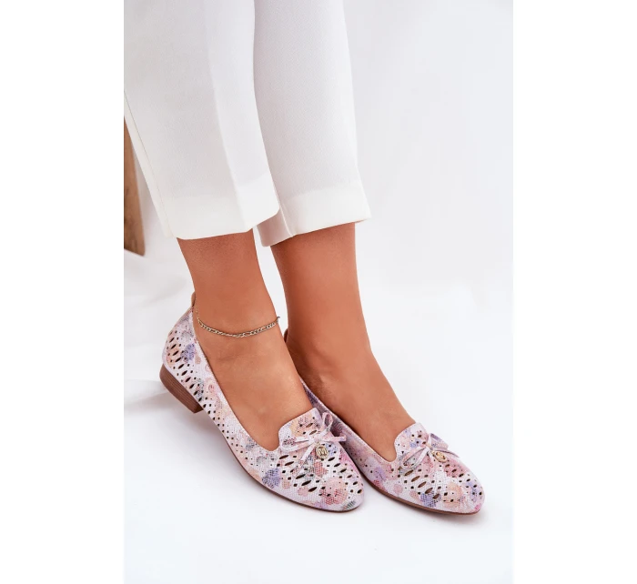 Baletky S Mašlí V Eko Semišové Multikolor model 21686790 - Boto Baletky S Mašlí V Eko Semišové Multikolor model 21686790 - Boto