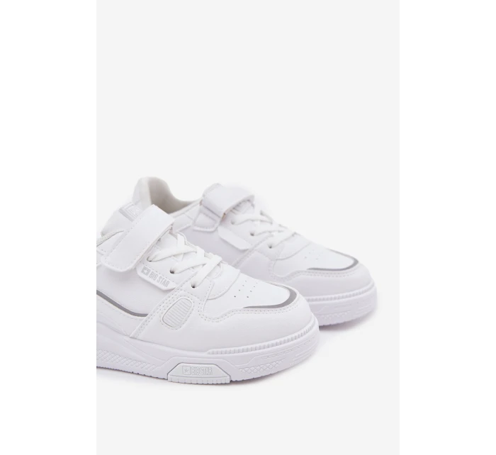 Dětské tenisky na suchý zip Big Star SS374042 Bílé