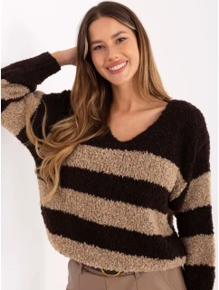 Sweter MI SW model 21441139 ciemny brązowy - FPrice