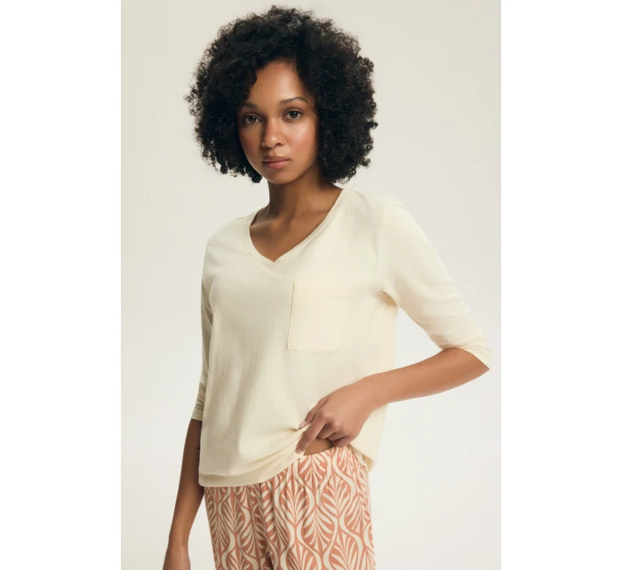 Dámské pyžamo Denise 43671 ecru - Henderson