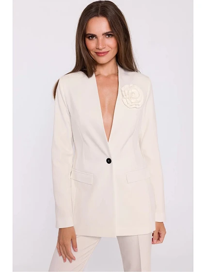 Dámské sako S370 slonovinové - Stylove