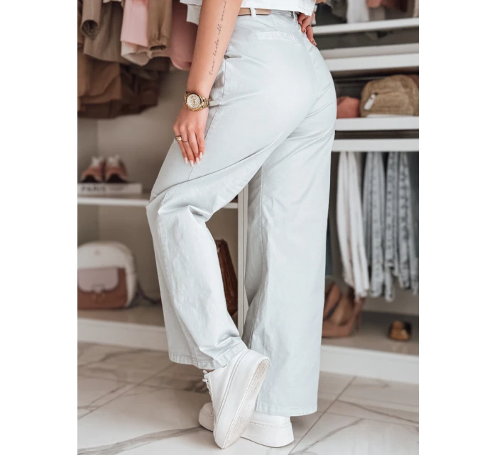 Dámské kalhoty se širokými nohavicemi MOBISKA modrá FashionStreet UY2619 Dámské kalhoty se širokými nohavicemi MOBISKA modrá FashionStreet UY2619