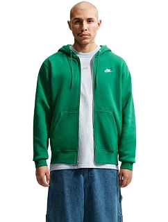 Pánská mikina Nike Club BB FZ Hoodie, zelená, FN3861, velikost 365 S