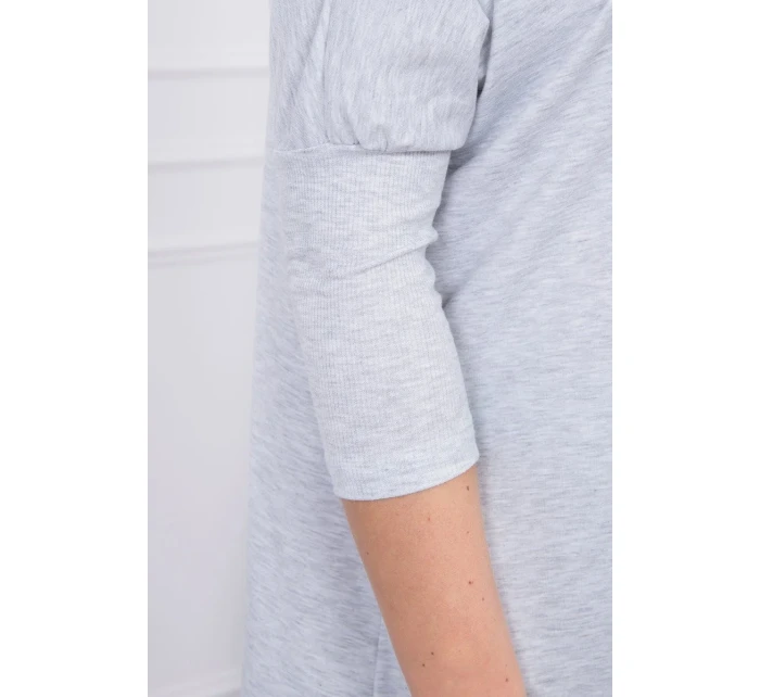 Oversize halenka světle šedá