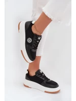 Dámské Tenisky Na Platformě Big Star RR274573 HI-POLY SYSTEM Černé Dámské Tenisky Na Platformě Big Star RR274573 HI-POLY SYSTEM Černé