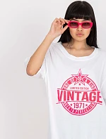 Tričko DHJ TS 6862.24X bílá a růžová