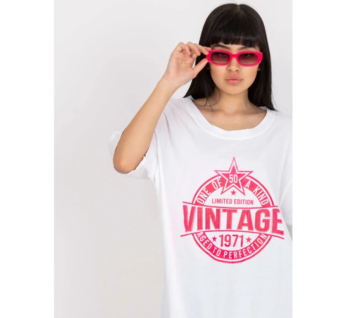 Tričko DHJ TS 6862.24X bílá a růžová