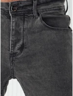 Pánské tmavě šedé džínové kalhoty model 21974606 - Dstreet