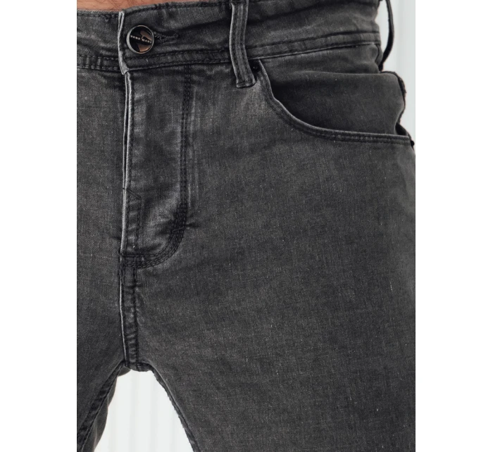 Pánské tmavě šedé džínové kalhoty model 21974606 - Dstreet