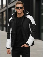 Pánská zimní bunda s kapucí černá Dstreet TX5123