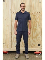 NEOBLU Octave Men Pánské žerzejové polo 24.3572 soft blue NEOBLU Octave Men Pánské žerzejové polo 24.3572 soft blue