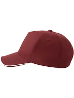 Atlantis Headwear Recy Five Piping 5 panelová sandwich kšiltovka 33.0282 burgundy/white Atlantis Headwear Recy Five Piping 5 panelová sandwich kšiltovka 33.0282 burgundy/white