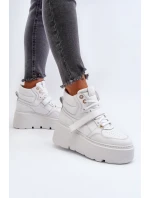 Bílé dámské kožené tenisky model 21652328 - Zazoo