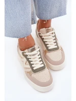 Dámské Tenisky Na Platformě Leopardí Béžové model 21702047 - Boto Dámské Tenisky Na Platformě Leopardí Béžové model 21702047 - Boto