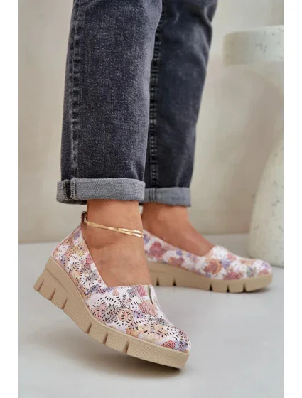 Dámské polobotky RMR23109D-7 Béžová mix - Jezzi