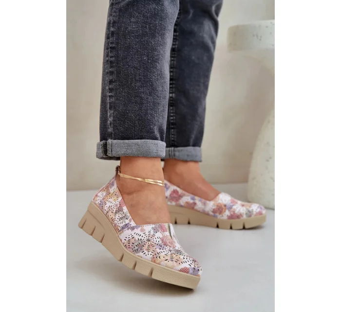 Dámské polobotky RMR23109D-7 Béžová mix - Jezzi