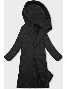 Zimní bunda J.Style s dlouhou kapucí černá (5M3173-392)