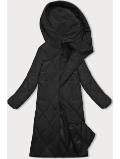 Černá dlouhá zimní bunda s kapucí model 21246731 - J.STYLE