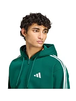 Pánská mikina adidas Essentials 3-Stripes Fleece Full-Zip Hoodie, zelená, KZ1412 Pánská mikina adidas Essentials 3-Stripes Fleece Full-Zip Hoodie, zelená, KZ1412