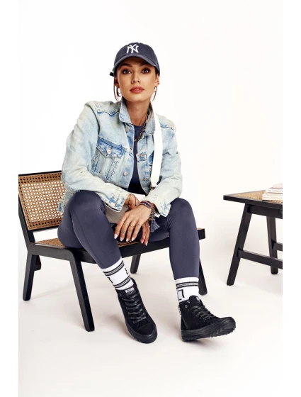 Dámské Vysoké Tenisky Na Velké Podrážce BIG STAR model 21545597 černé - Big Star Shoes