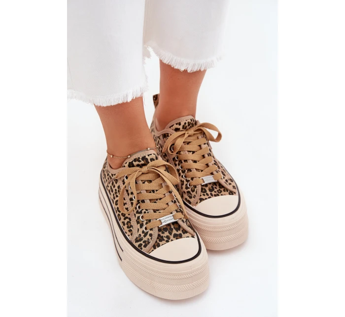 Dámské Tenisky Na Masivní Platformě Leopard model 21703636 - Boto Dámské Tenisky Na Masivní Platformě Leopard model 21703636 - Boto