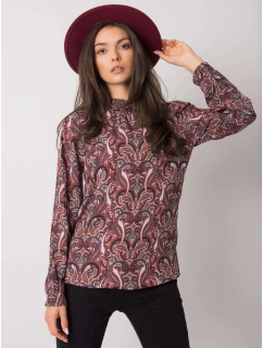 Bluzka model 21786297 ciemny brązowy - FPrice