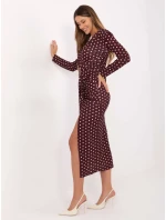 Šaty IT SK bordó model 21441174 - FPrice Šaty IT SK bordó model 21441174 - FPrice