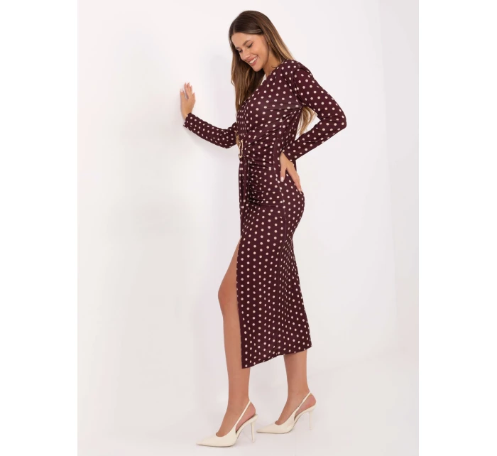 Šaty IT SK bordó model 21441174 - FPrice Šaty IT SK bordó model 21441174 - FPrice