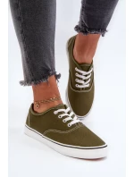 Klasické dámské tenisky Tenisky tmavě zelené Olvali Klasické dámské tenisky Tenisky tmavě zelené Olvali