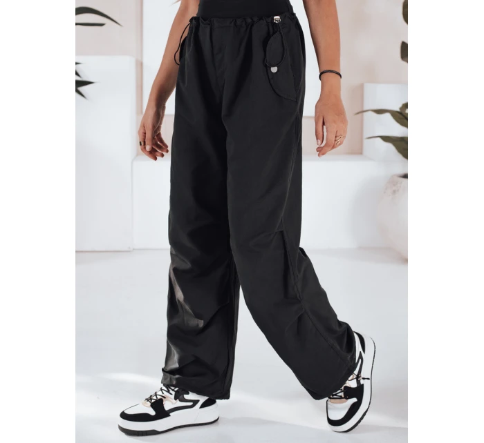 Dámské padákové kalhoty DENWER black FashionStreet UY1666