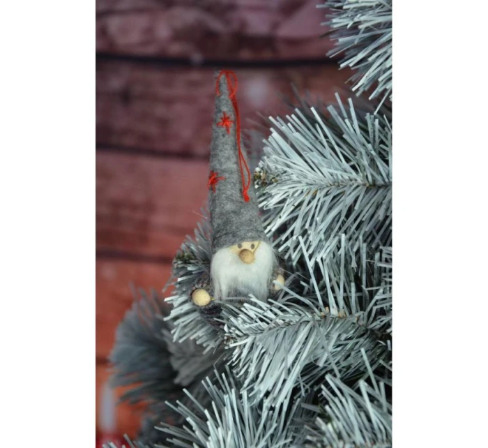 PŘÍVĚSEK S CETKOU SKŘÍTEK ŠEDÝ 11CM PŘÍVĚSEK S CETKOU SKŘÍTEK ŠEDÝ 11CM