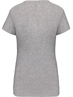 Kariban K 3015 Dámské elastické tričko s výstřihem do V 20.3015 light grey heather Kariban K 3015 Dámské elastické tričko s výstřihem do V 20.3015 light grey heather