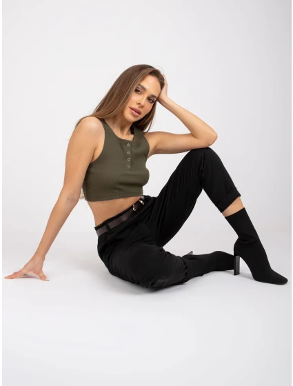 Spodnie DHJ SP model 20961798 czarny - FPrice Spodnie DHJ SP model 20961798 czarny - FPrice