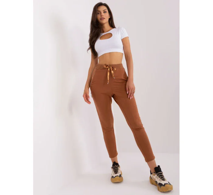 EM DR HW 20 389 teplákové kalhoty.36 světle hnědá EM DR HW 20 389 teplákové kalhoty.36 světle hnědá