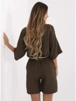 Szorty MI SN model 21151238 ciemny brązowy - FPrice Szorty MI SN model 21151238 ciemny brązowy - FPrice