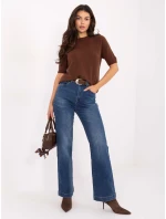 Spodnie jeans SP  ciemny niebieski model 21734308 - FPrice