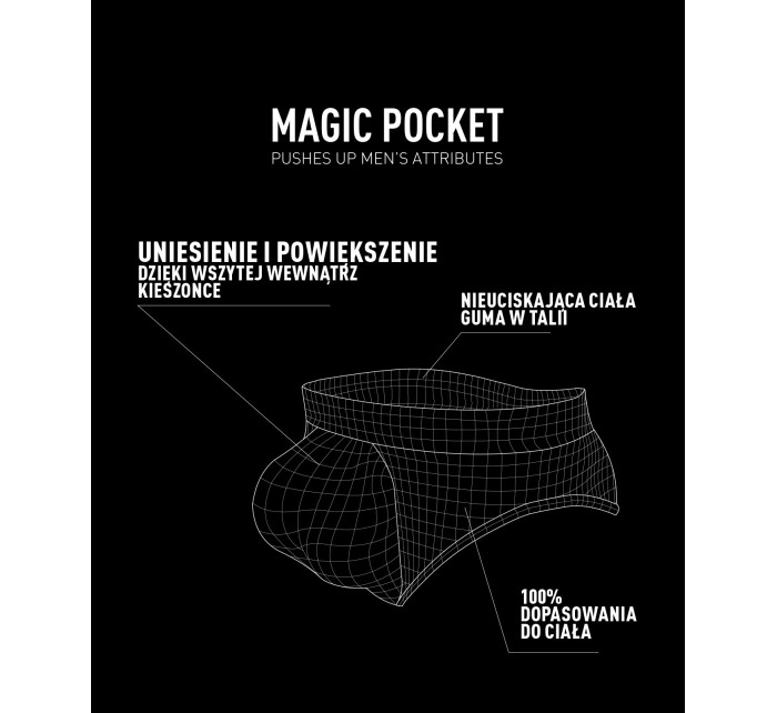 Pánské slipy ATLANTIC Magic Pocket - hnědé