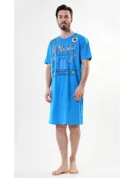 Pánská noční košile s krátkým rukávem model 17843964 - Vienetta MAN Pánská noční košile s krátkým rukávem model 17843964 - Vienetta MAN
