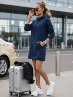 Dámská dlouhá oversize mikina tmavě modrá Dstreet model 21964008 - FashionStreet