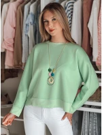 Dámská máslová halenka oversize s přívěskem NUBISS mint FashionStreet RY2801