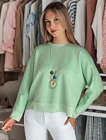 Dámská máslová mikina oversize s přívěskem NUBISS mint FashionStreet RY2801