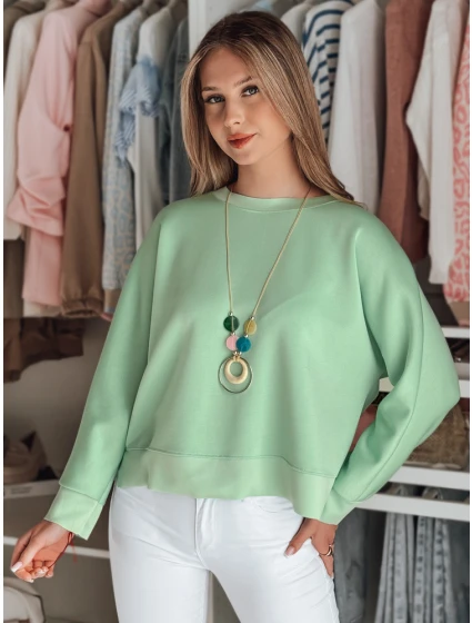 Dámská máslová halenka oversize s přívěskem NUBISS mint FashionStreet RY2801