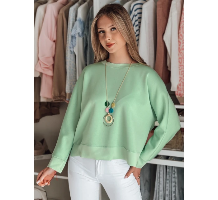 Dámská máslová halenka oversize s přívěskem NUBISS mint FashionStreet RY2801