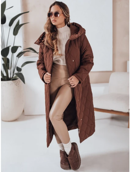 Dámská zimní bunda LIKEMIRA prošívaná hnědá FashionStreet TY4927