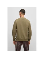 Boss pánská bavlněná pletená mikina s potiskem zelená model 21462231 pánské - Hugo