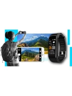 GIEWONT Smartwatch Black and Blue 2 Stripes GW200-7