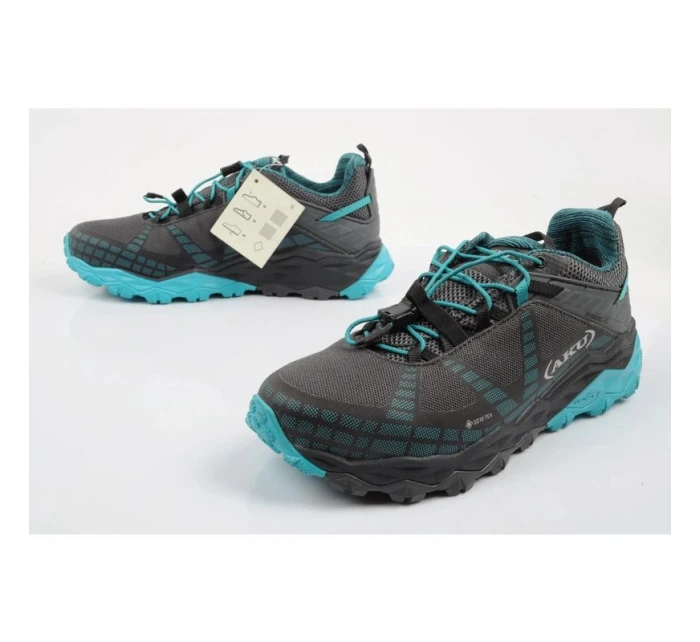 Aku dámská trekingová sportovní obuv Flyrock Gore-tex durable grey blue dámské